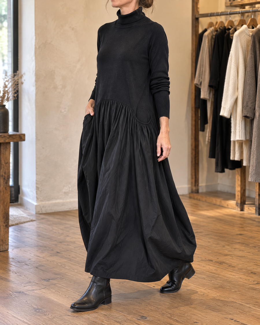 Odette | Turtleneck Maxi Dress