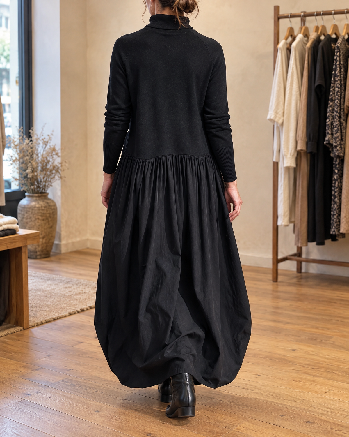 Odette | Turtleneck Maxi Dress
