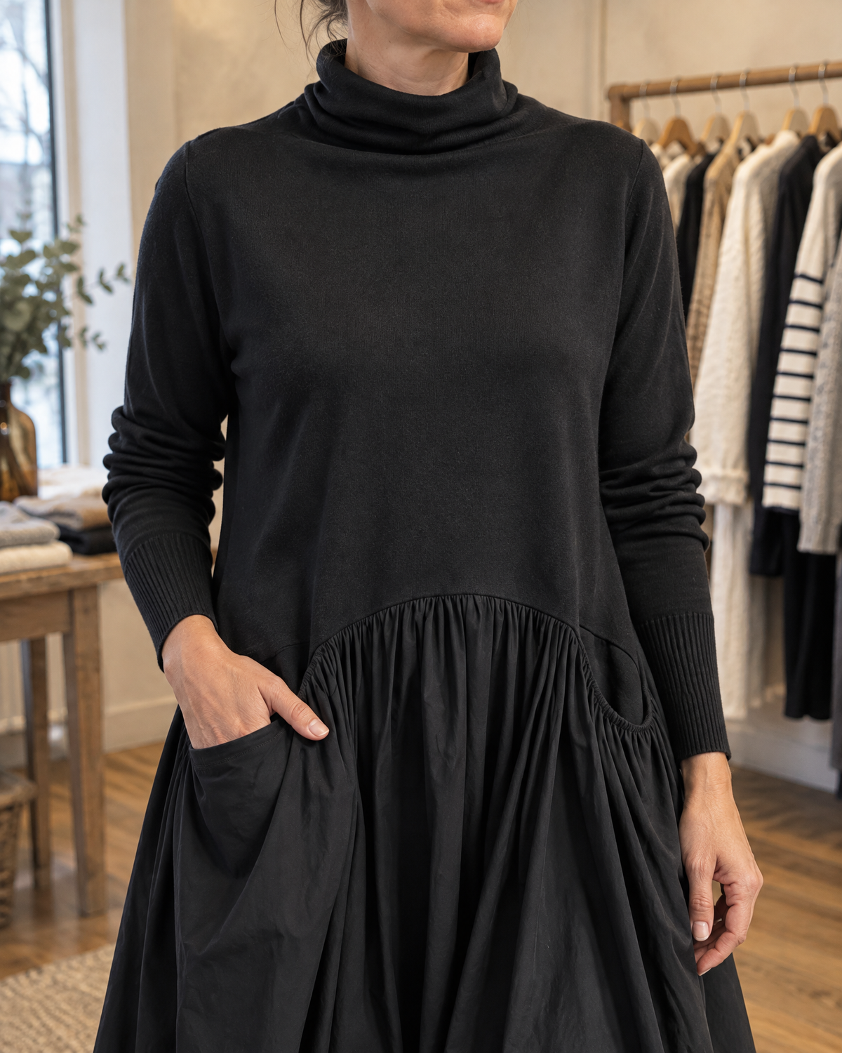 Odette | Turtleneck Maxi Dress