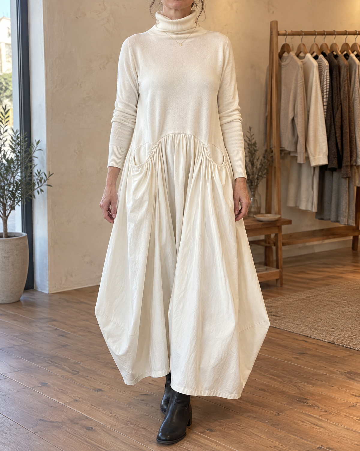 Odette | Turtleneck Maxi Dress