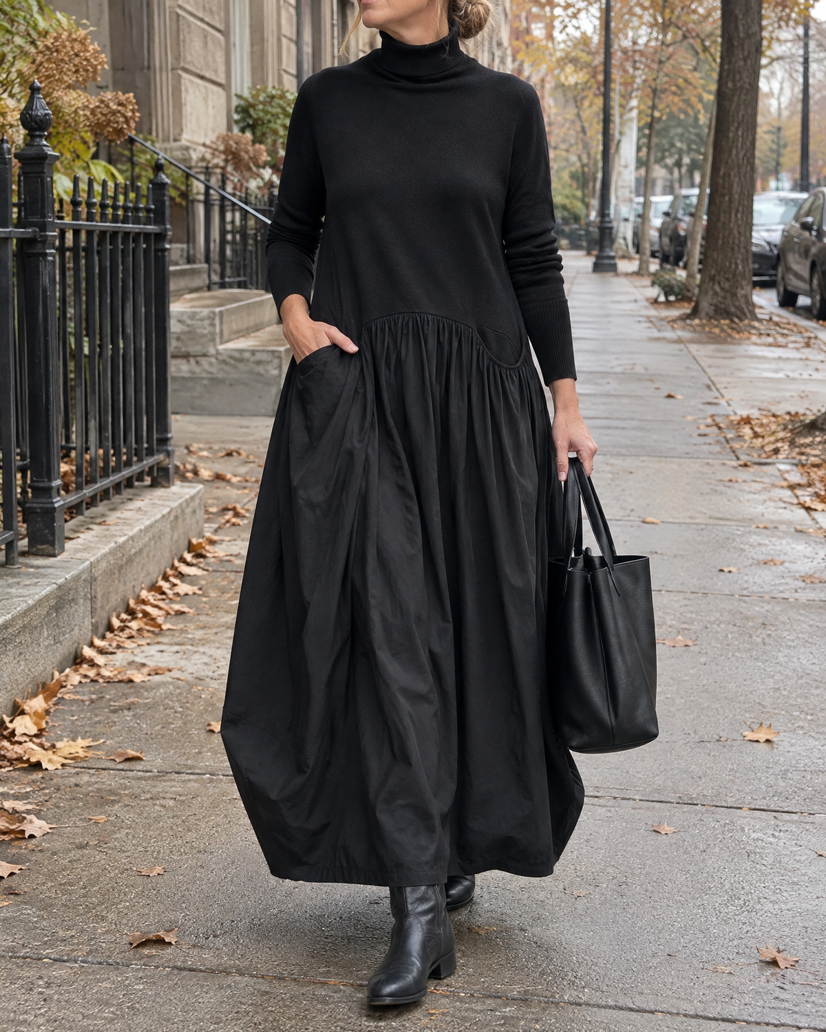 Odette | Turtleneck Maxi Dress