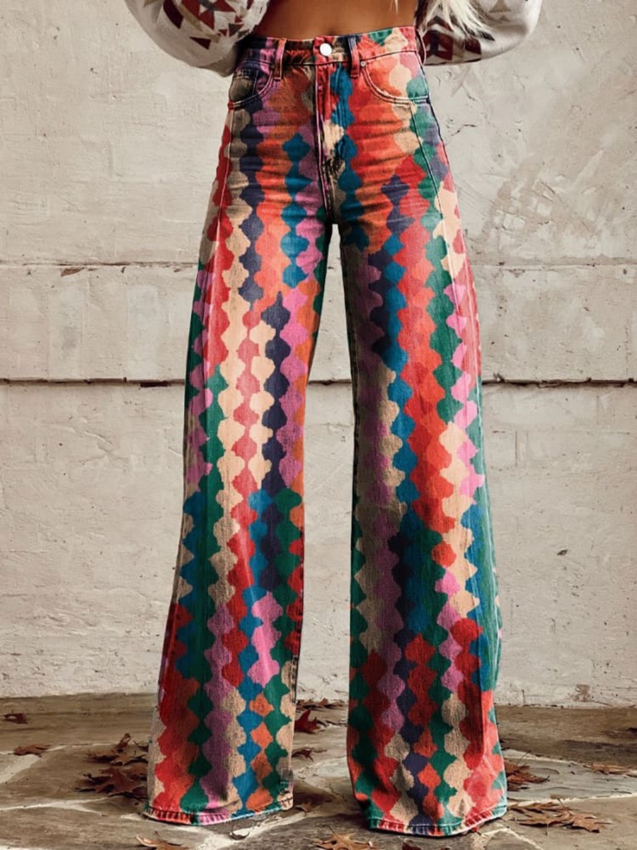 Lina | Vintage Comfortable Wide Leg Pants