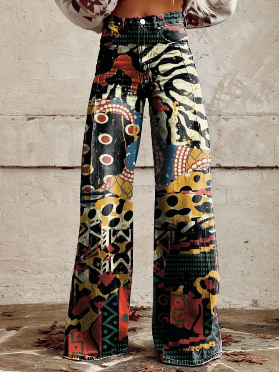 Mia | Modern Colourful Wide Leg Pants
