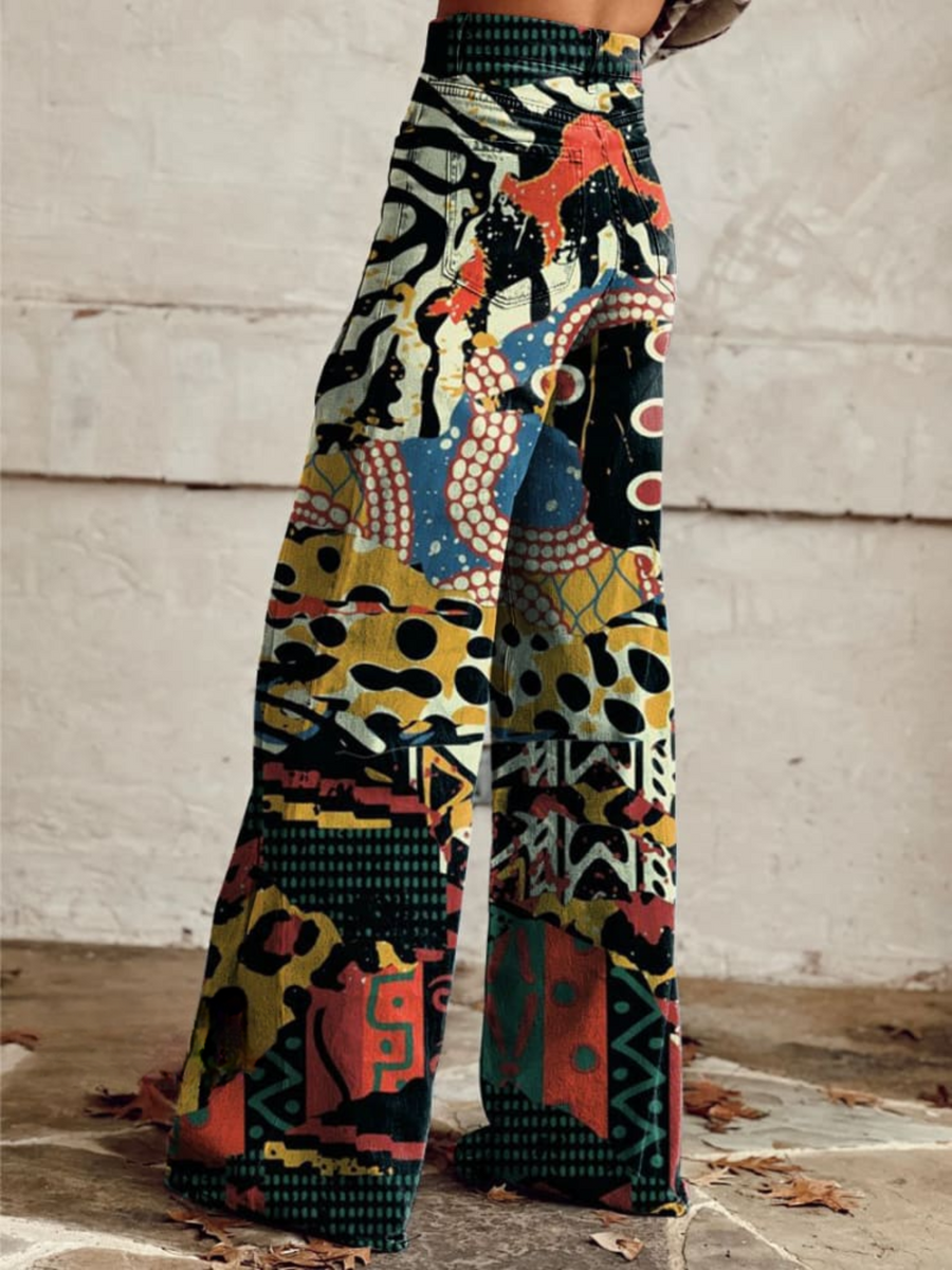 Mia | Modern Colourful Wide Leg Pants