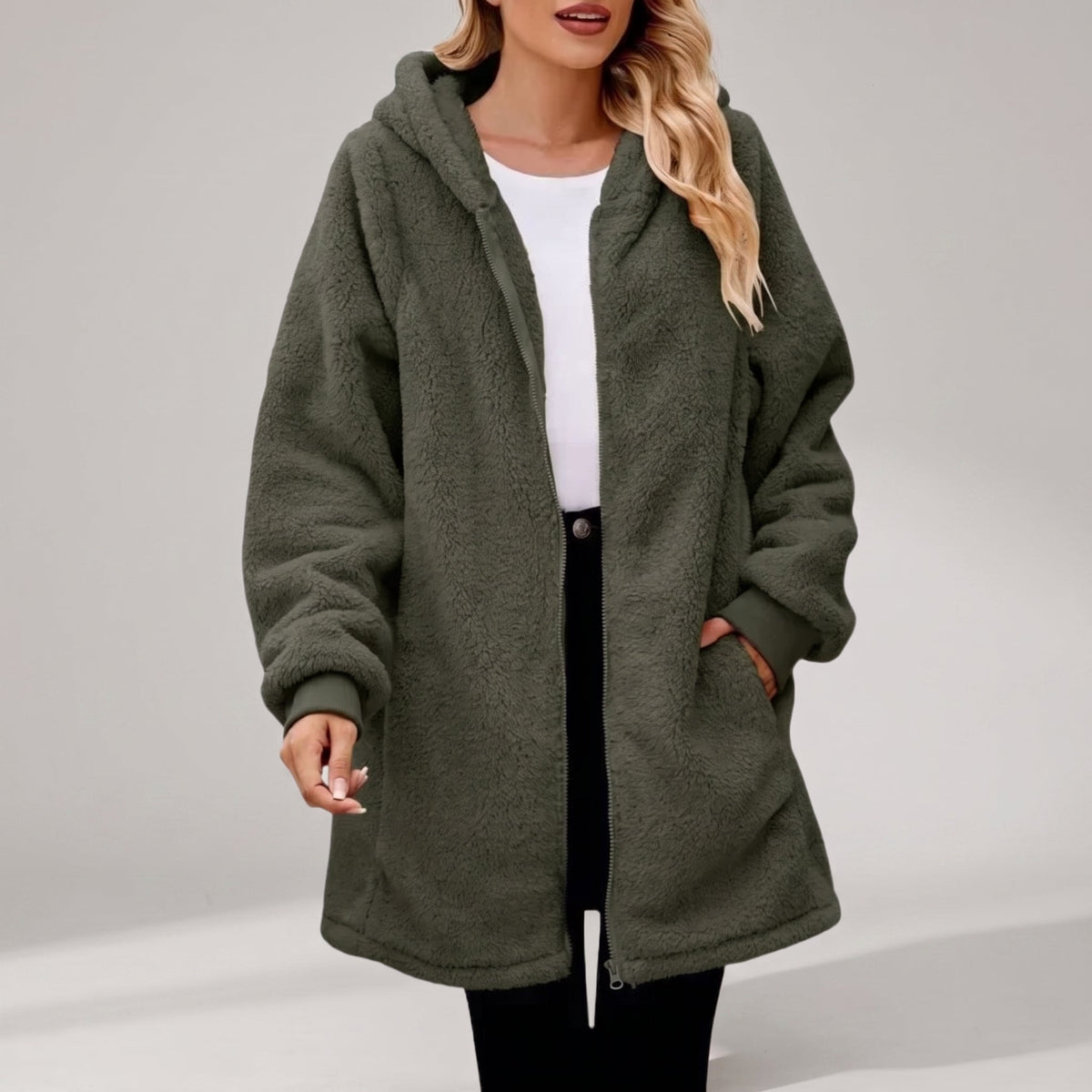 Fiorella | Hooded Fleece Zip Jacket