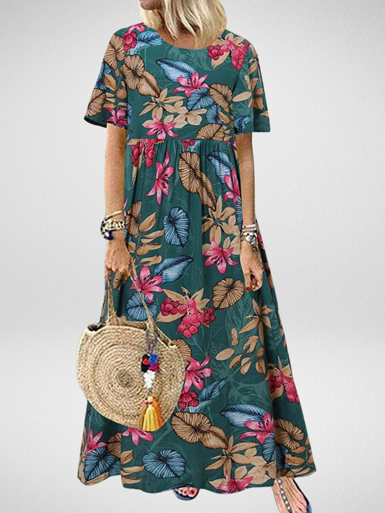 Aviva | Boho Floral Maxi Dress