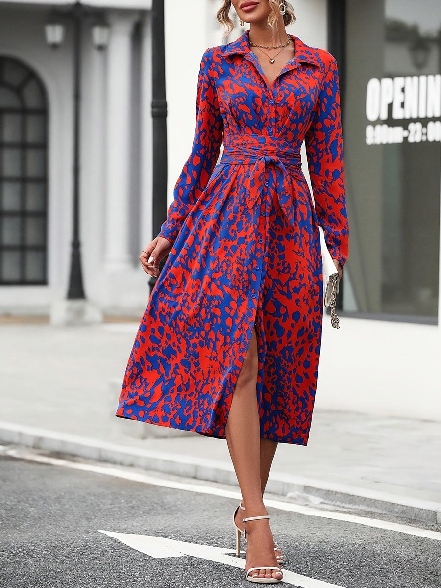 Zafira | Geometric Shirt Dress