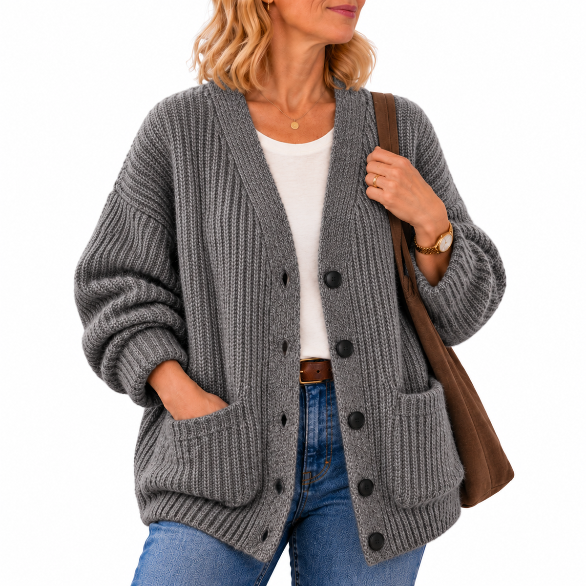 Norah | Relaxed V-Neck Cardigan