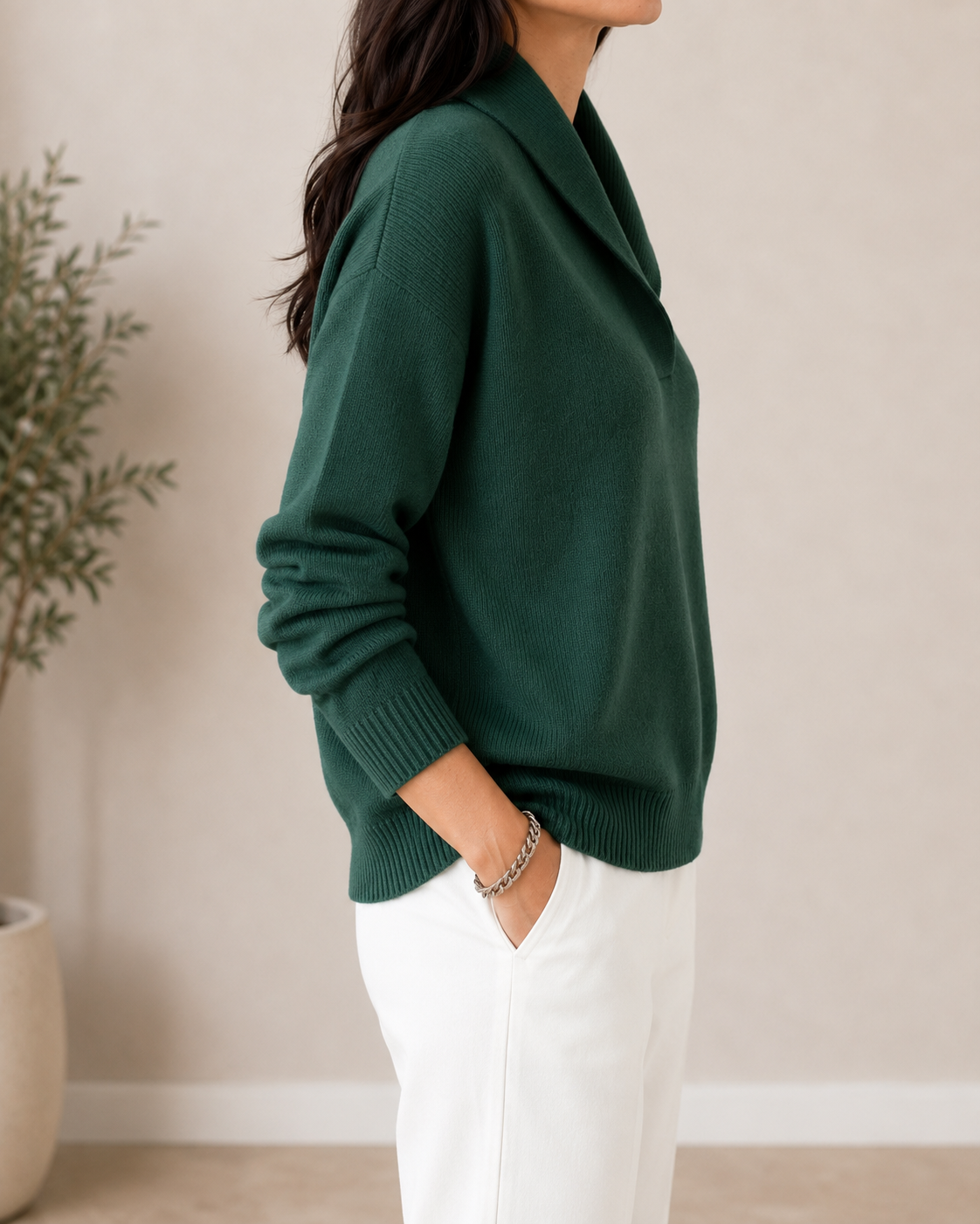 Dorothy | V-Neck Knit Jumper