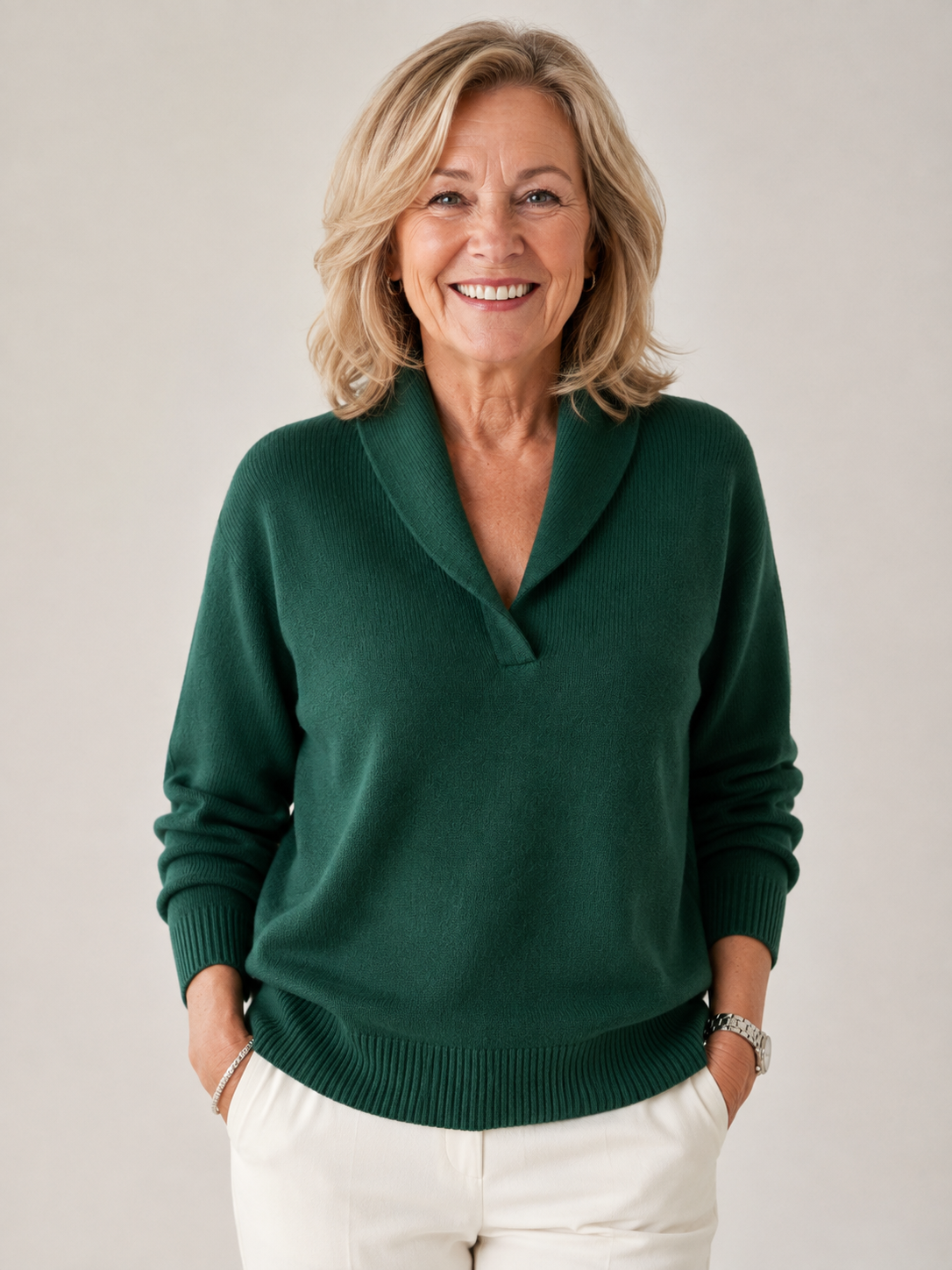 Dorothy | V-Neck Knit Jumper
