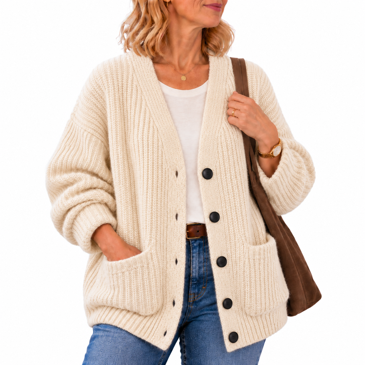 Norah | Relaxed V-Neck Cardigan