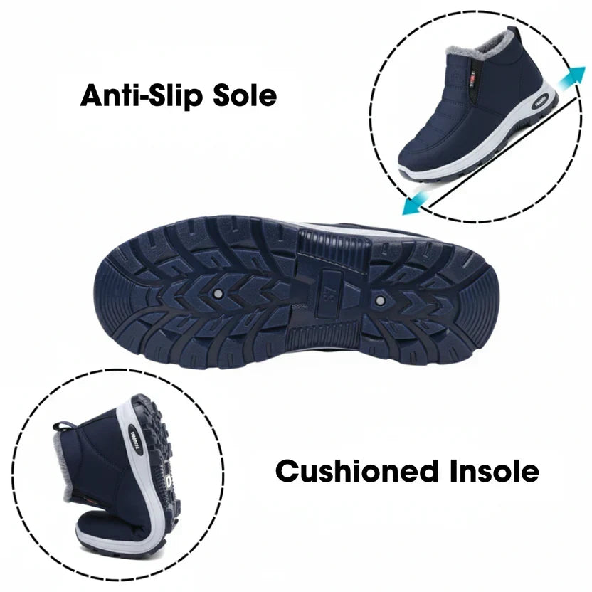 Sianna | Quilted Waterproof Slip-On Ankle Boots
