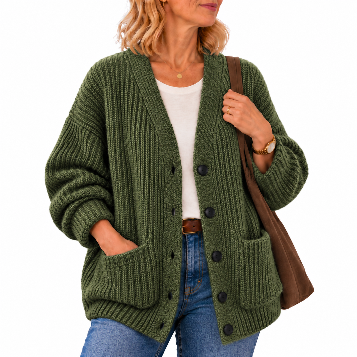 Norah | Relaxed V-Neck Cardigan