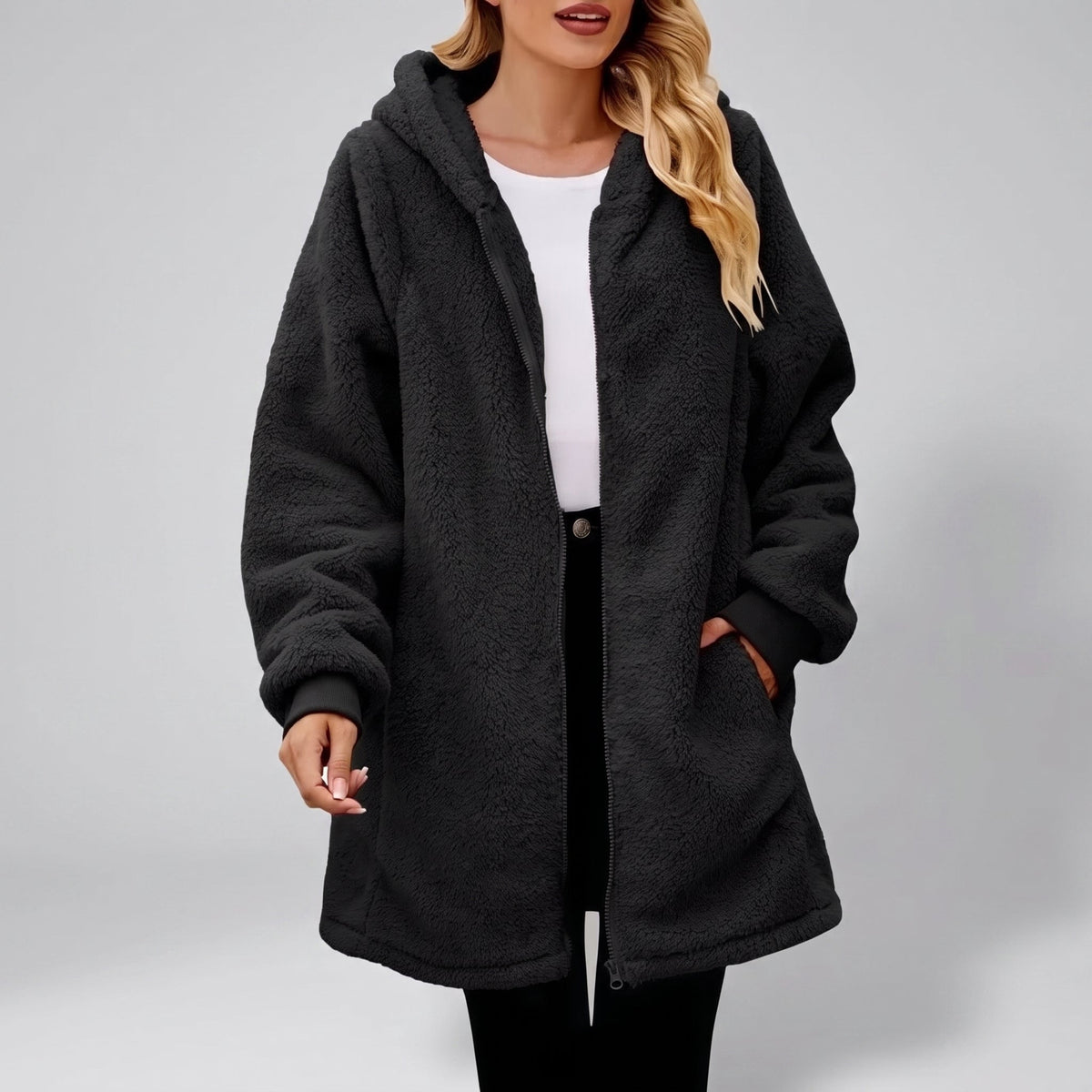Fiorella | Hooded Fleece Zip Jacket