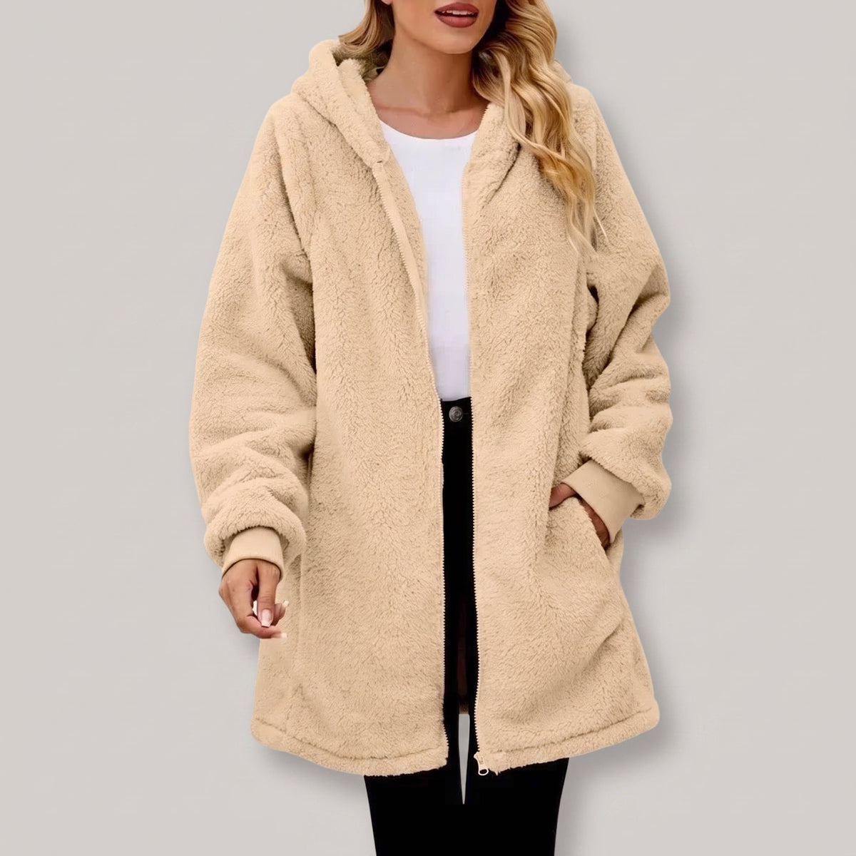 Fiorella | Hooded Fleece Zip Jacket