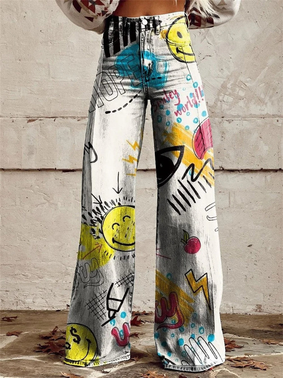 Hannah | High Waisted Wide Leg Pants