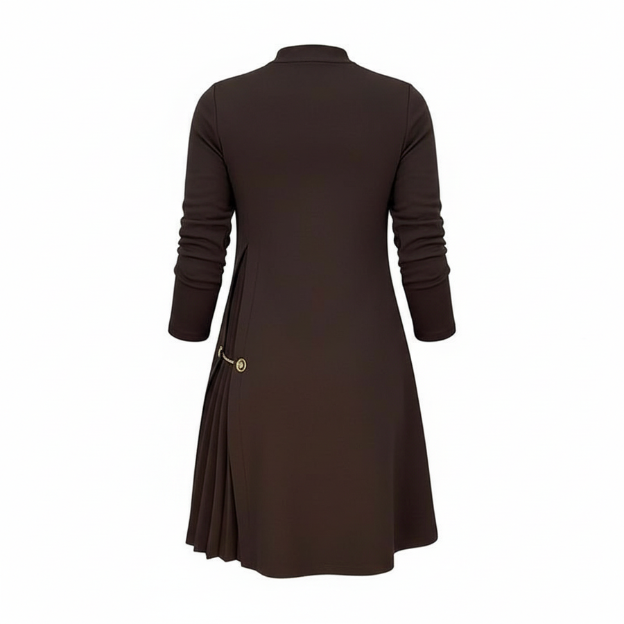 Sophie | Long Sleeve Pleated Dress